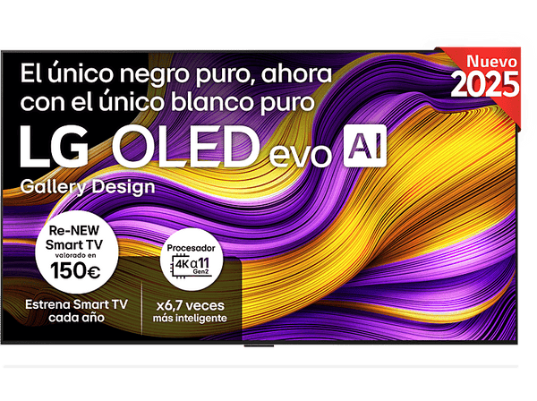 LG OLED65G54LW OLED 4K Procesador Inteligente α11 AI Processor 4K  Rocky Black