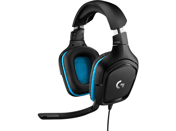 Logitech G432 Negro y azul Auriculares gaming