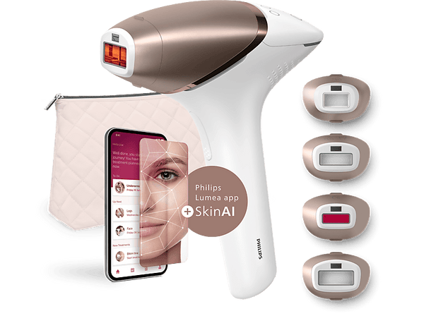 Philips Lumea S9900 BRI951/01 Luz pulsada Depilación permanente Cara y  Skin AI
