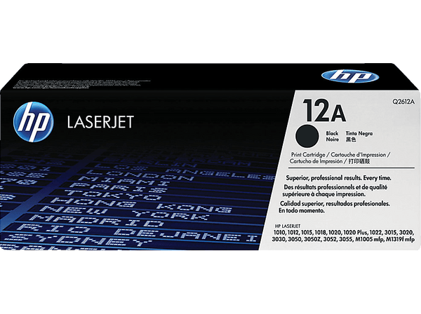 HP 12A LaserJet  Negro Q2612A