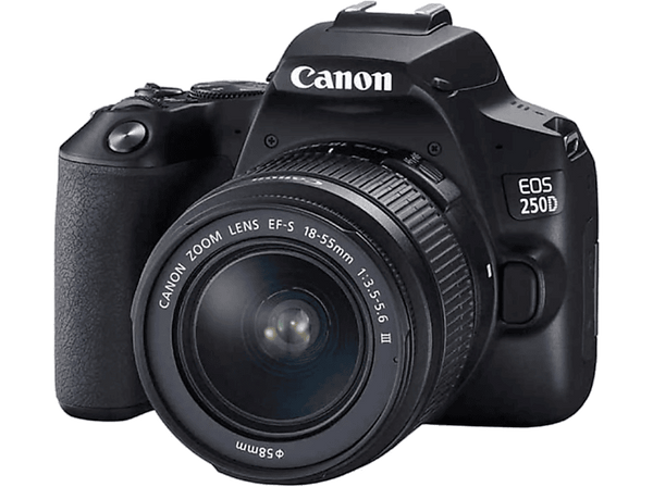Canon EOS 250D EF-S 18-55mm + F3.5-5.6 III  4K Negro