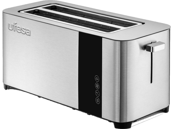 Ufesa Duo Plus Delux 1400W 2 ranuras largas  Descongelar Inox