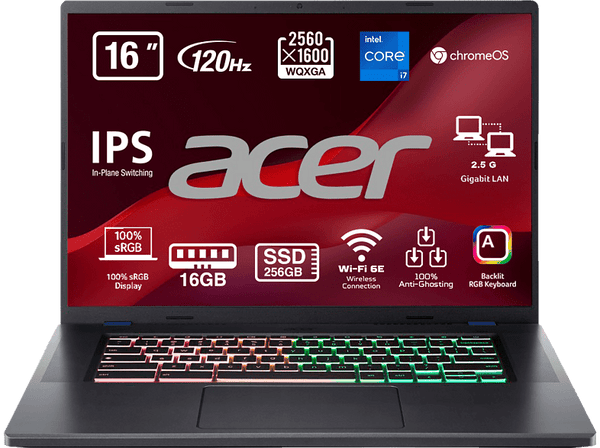 Acer Chromebook CBG516-1H-72EW 16  WQXGA Intel® Core™ i7-1260P 16GB  Chrome OS